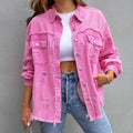 Women's vintage-inspired jacket with front fastening