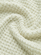 Women's waffle knit long sleeve top