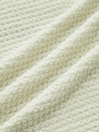 Women's waffle knit long sleeve top